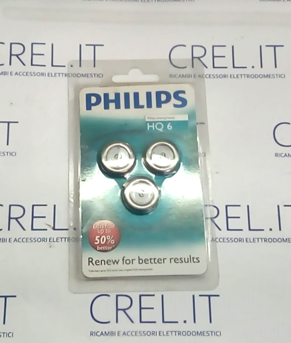 3 Testine Di Ricambio Rasoio Philips Hq6/40