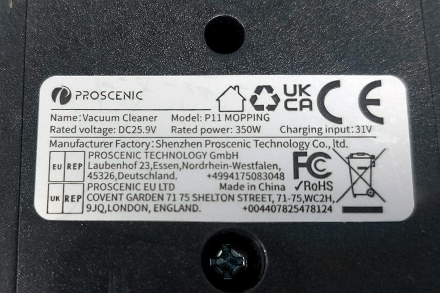 Batteria 2a Versione Scopa Proscenic P11 Usata