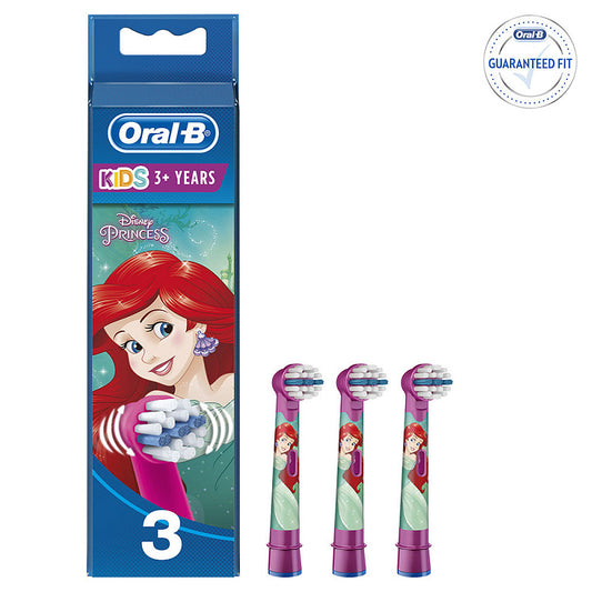 3 Testine Di Ricambio Kids Princess Braun Oral B Eb10s