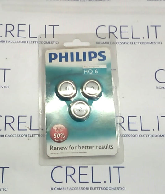 3 Testine Di Ricambio Rasoio Philips Hq6/40