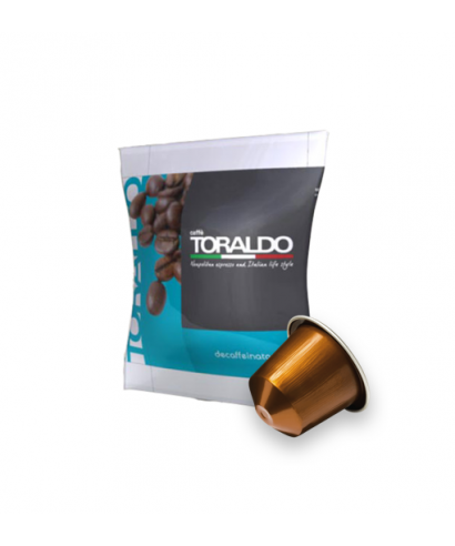 100 Capsule Compatibili Nespresso Caffè Toraldo Miscela Decaffeinato