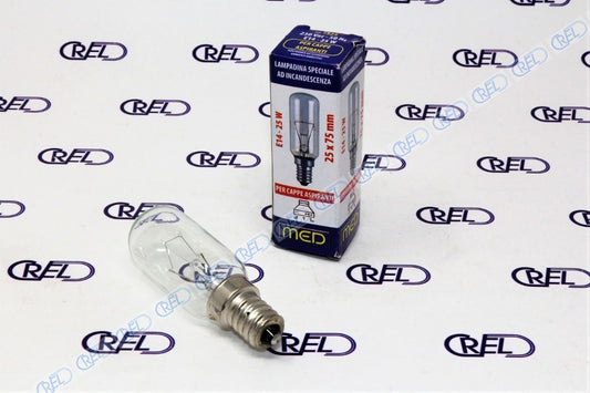 Lampadina Speciale Ad Incandescenza Per Cappe Aspiranti E14 25w