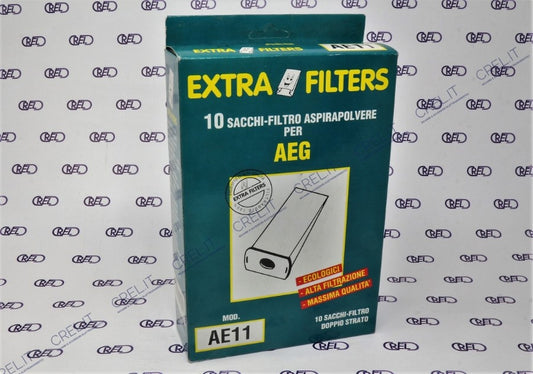 10 Sacchi Carta Extra Filter Aeg Vampyrette