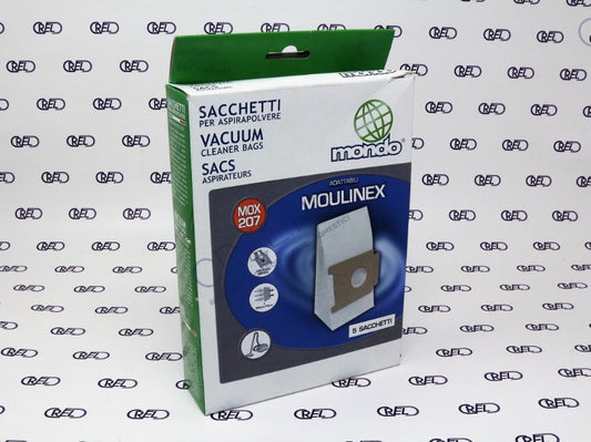 5 Sacchi Carta Per Moulinex Power Pack