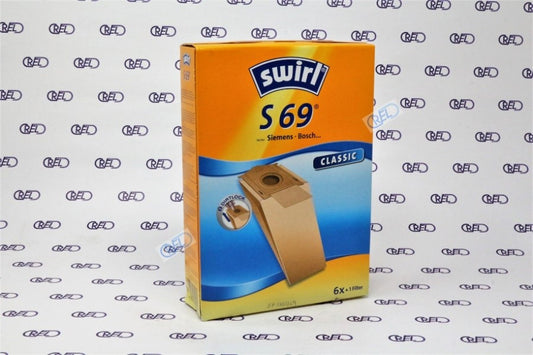 6 Sacchetti In Carta Aspirapolvere Swirl S69